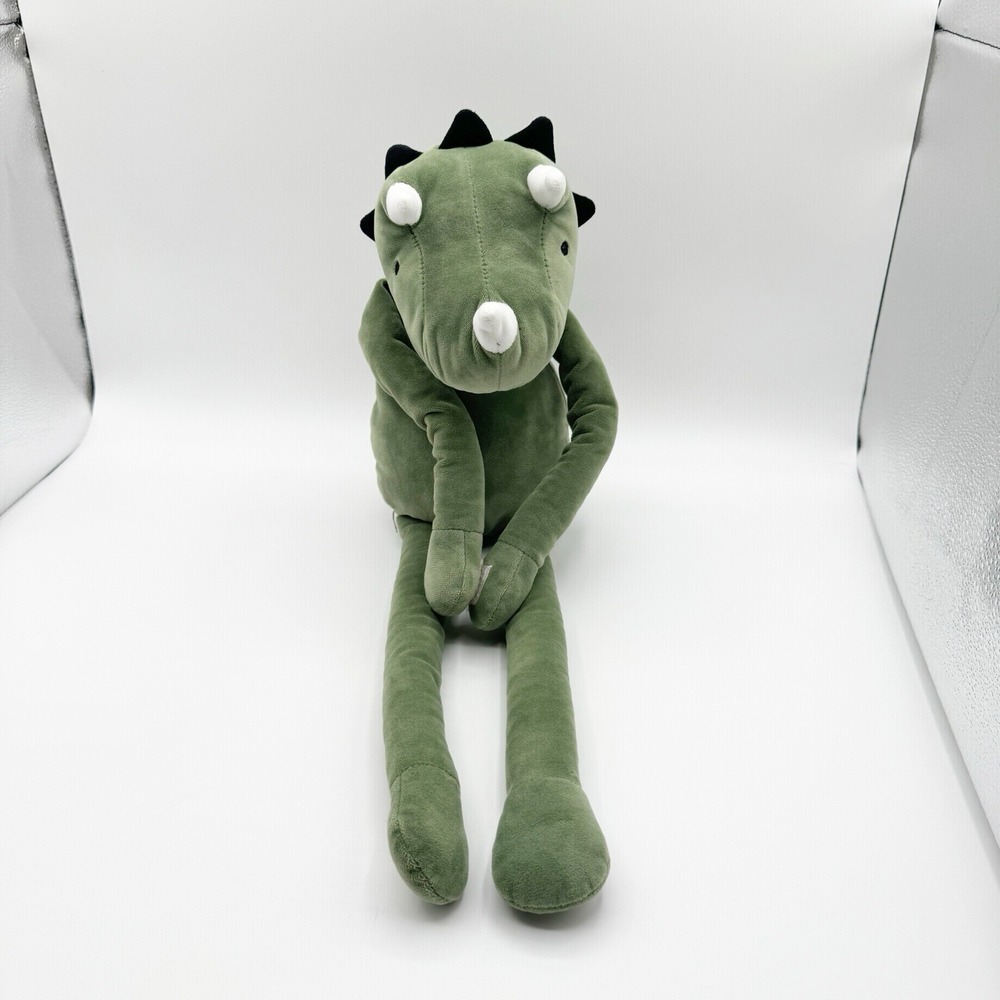 PILLOWFORT Green Dinosaur 22" Plush Pillow Long Arms Legs Triceratops Target